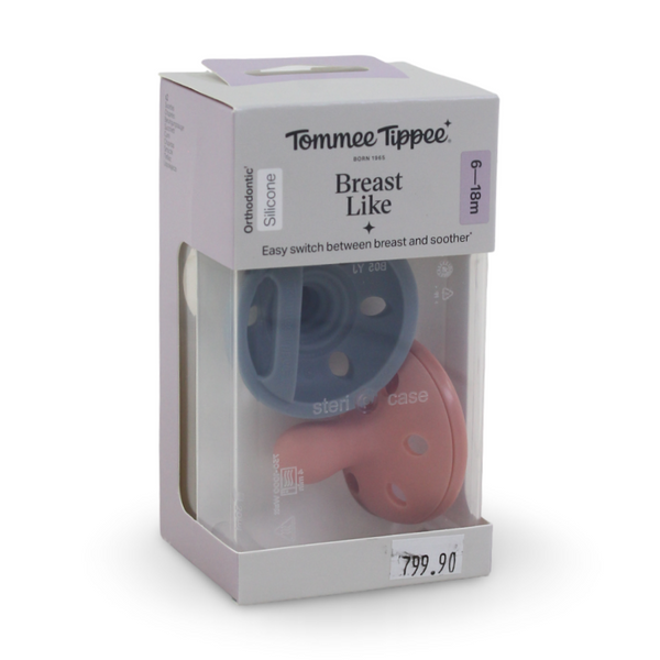 Tommee Tippee Breast-Like Soother 6-18m – Pack of 2