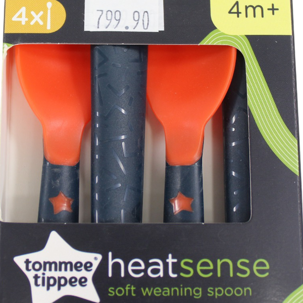 ملاعق تومي تيبي (Tommee Tippee) للطمأنة الحرارية أثناء الفطام - 4 قطع