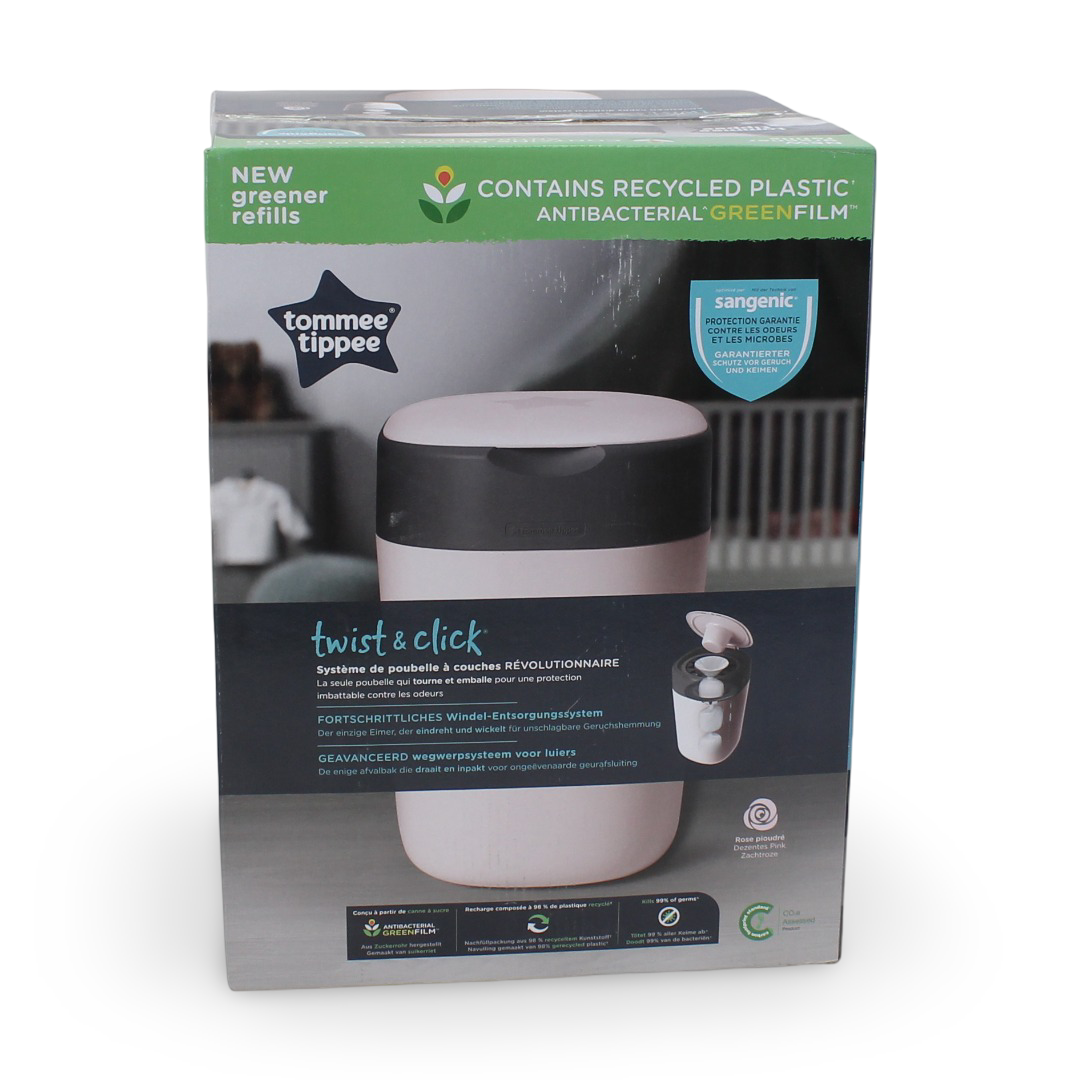 Tommee Tippee Twist & Click Nappy Disposal Bin – Pink