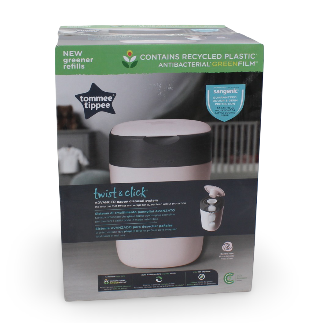 Tommee Tippee Twist & Click Nappy Disposal Bin – Pink