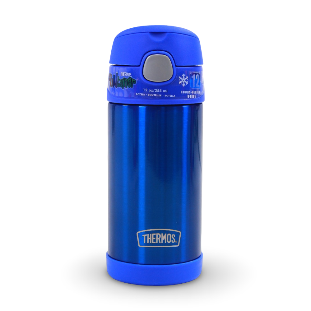 Thermos Funtainer Vacuum Bottles – Blue (355ml) - School
