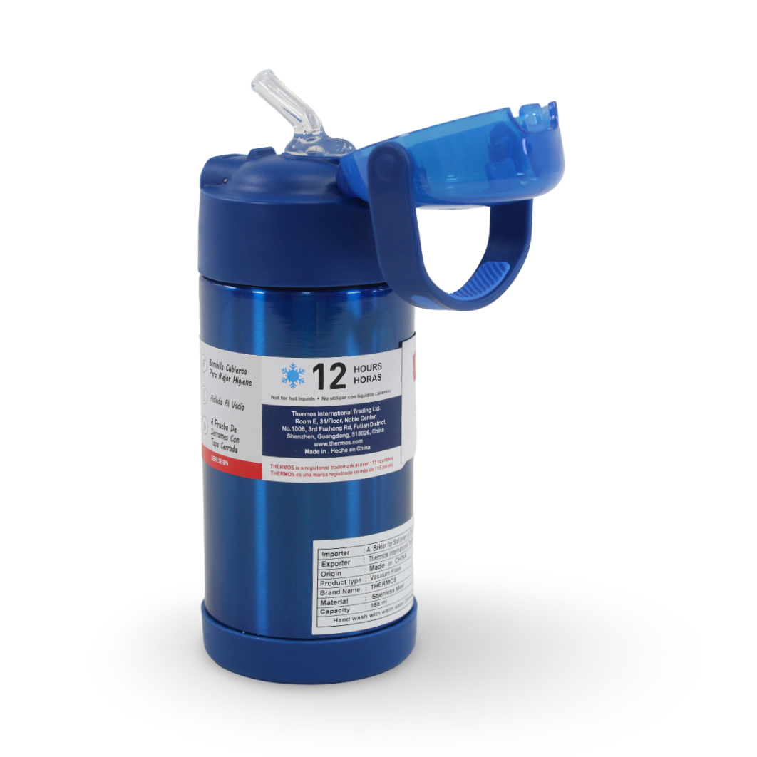 Thermos Funtainer 12-Ounce Stainless Steel Insulated Bottle 355ml – Blue