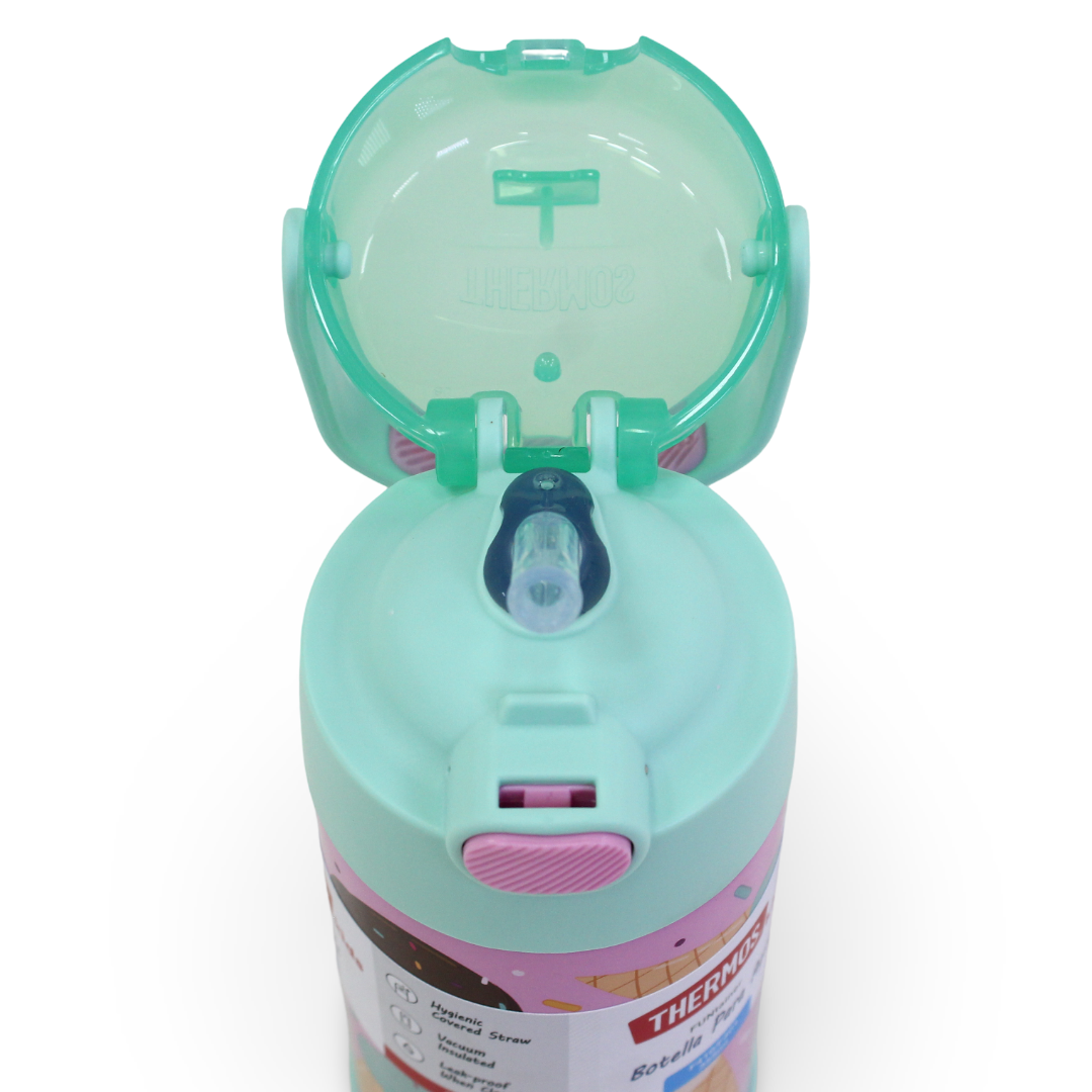 Thermos Funtainer 12-Ounce Stainless Steel Bottle 355ml – Ice Cream Print