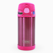 Thermos Funtainer Straw Bottle – Iridescent Pink( 355 ml )