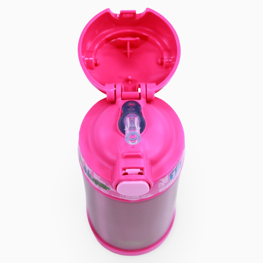 Thermos Funtainer Straw Bottle – Iridescent Pink( 355 ml )