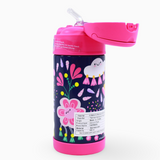Thermos Bottle 355ml – Whimsical Clouds Stainless Steel & Straw Lid