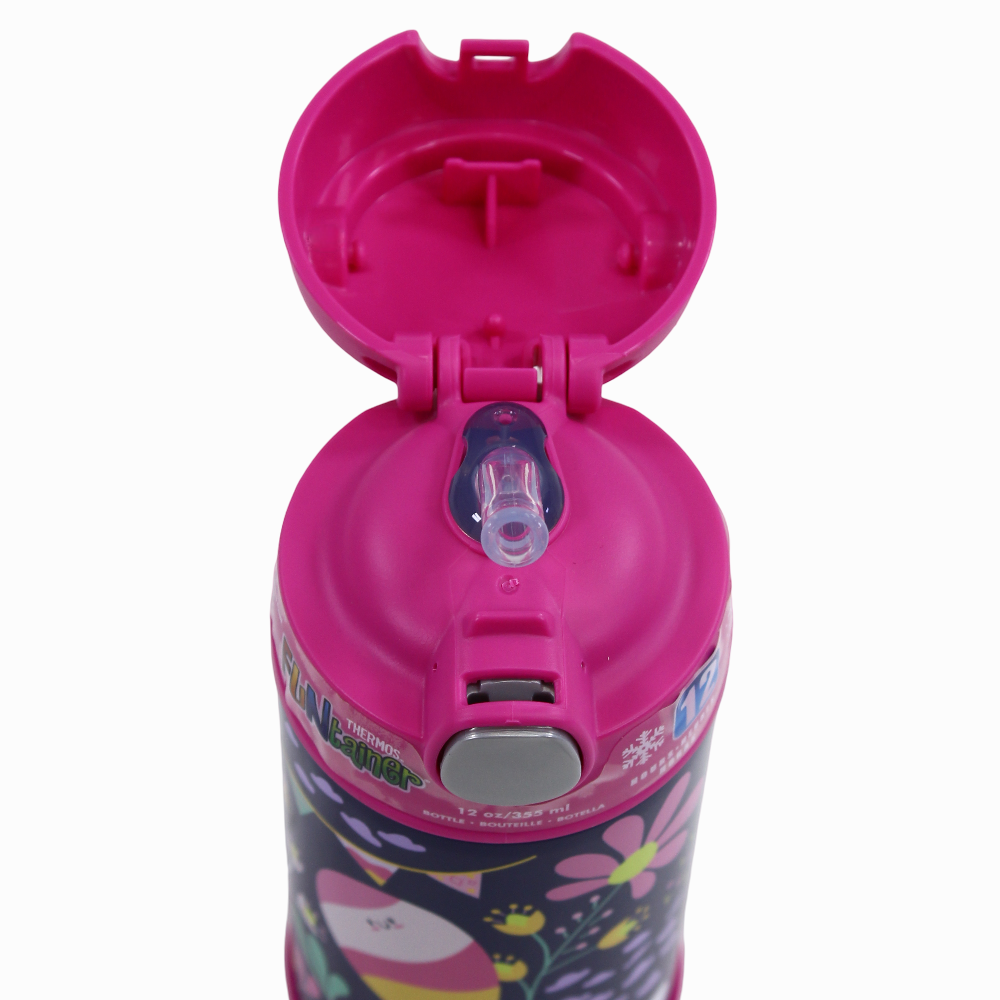 Thermos Bottle 355ml – Whimsical Clouds Stainless Steel & Straw Lid