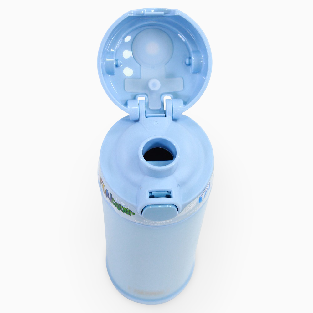 Thermos Funtainer Vacuum Insulated Straw Bottle - Glacier Blue (470 ml)