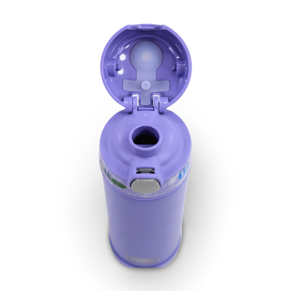 Thermos Stainless Steel Bottle with Straw 470ml – Purple