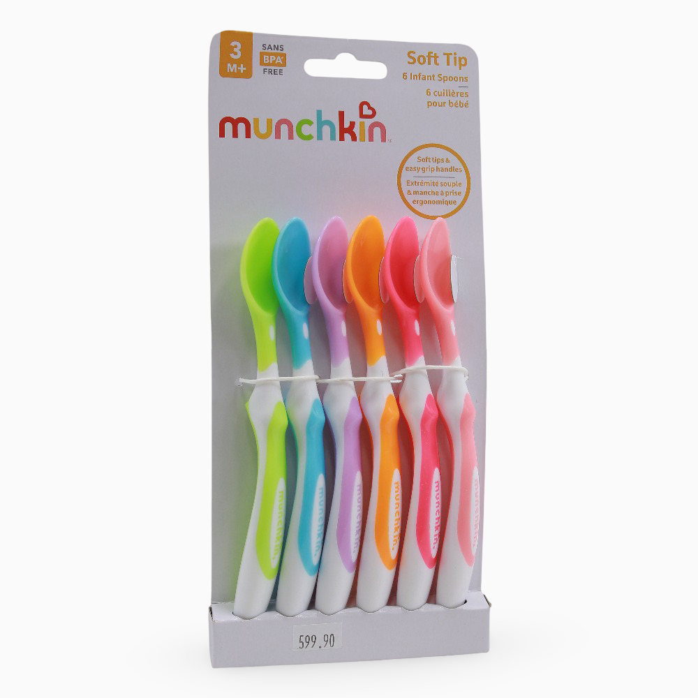 Munchkin Soft-Tip Infant Spoons – Pack of 6