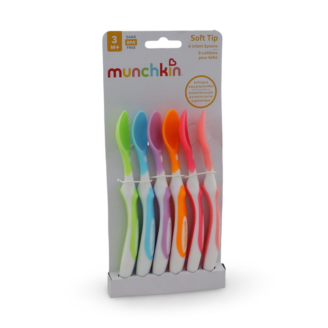 Munchkin Soft-Tip Infant Spoons – Pack of 6