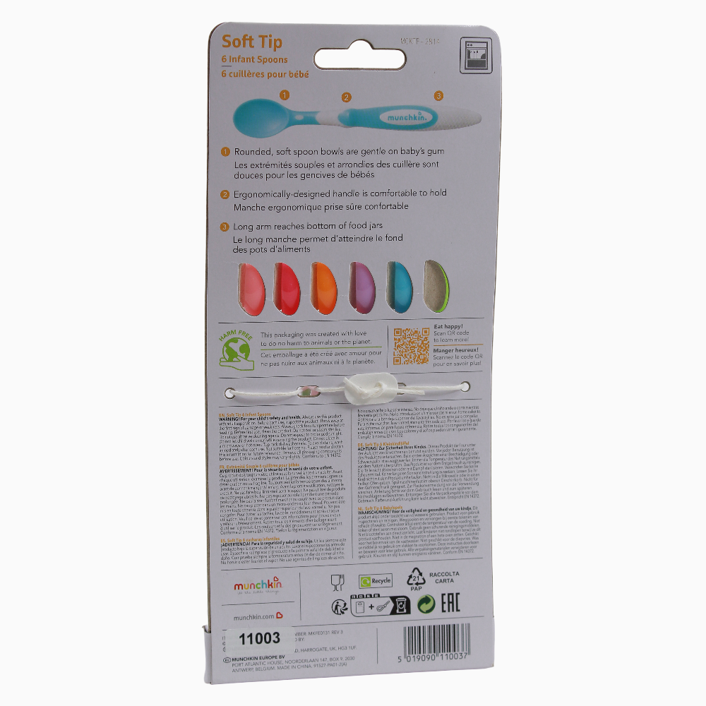 Munchkin Soft-Tip Infant Spoons – Pack of 6