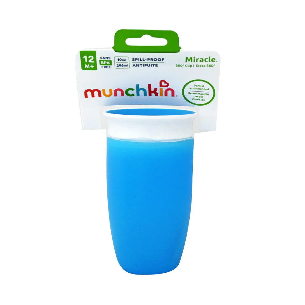 Munchkin Miracle 360° Sippy Cup 296ml - Blue (12m+) - Baby Essentials