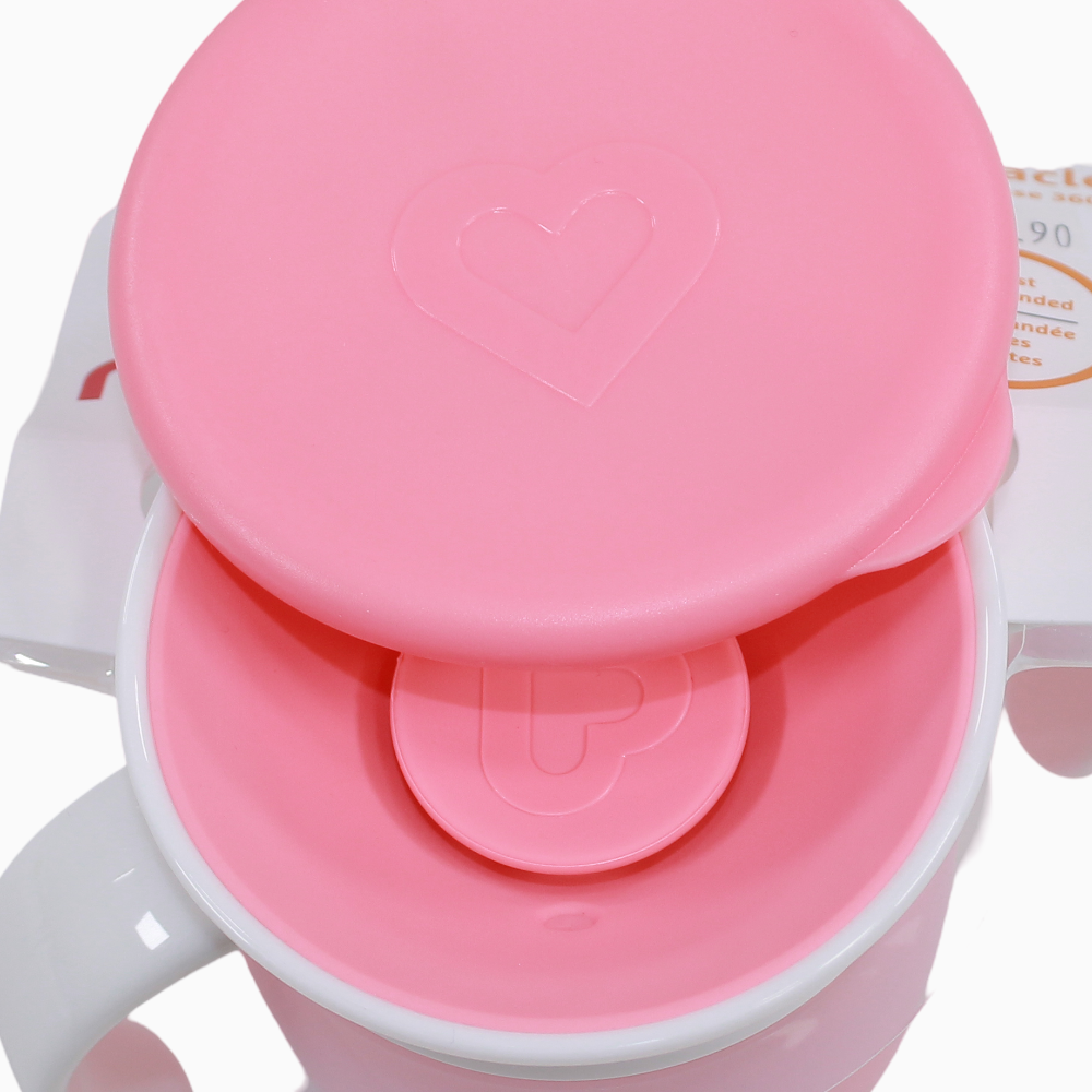 Munchkin Miracle® 360° Trainer Cup with Lid – 7 oz – Pink