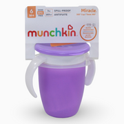 Munchkin Miracle® 360° Trainer Cup with Lid 7 oz - Purple