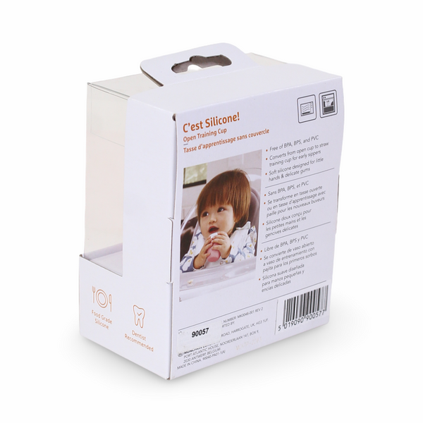 Munchkin C'est Silicone! كوب تدريب مفتوح 4 أشهر فما فوق