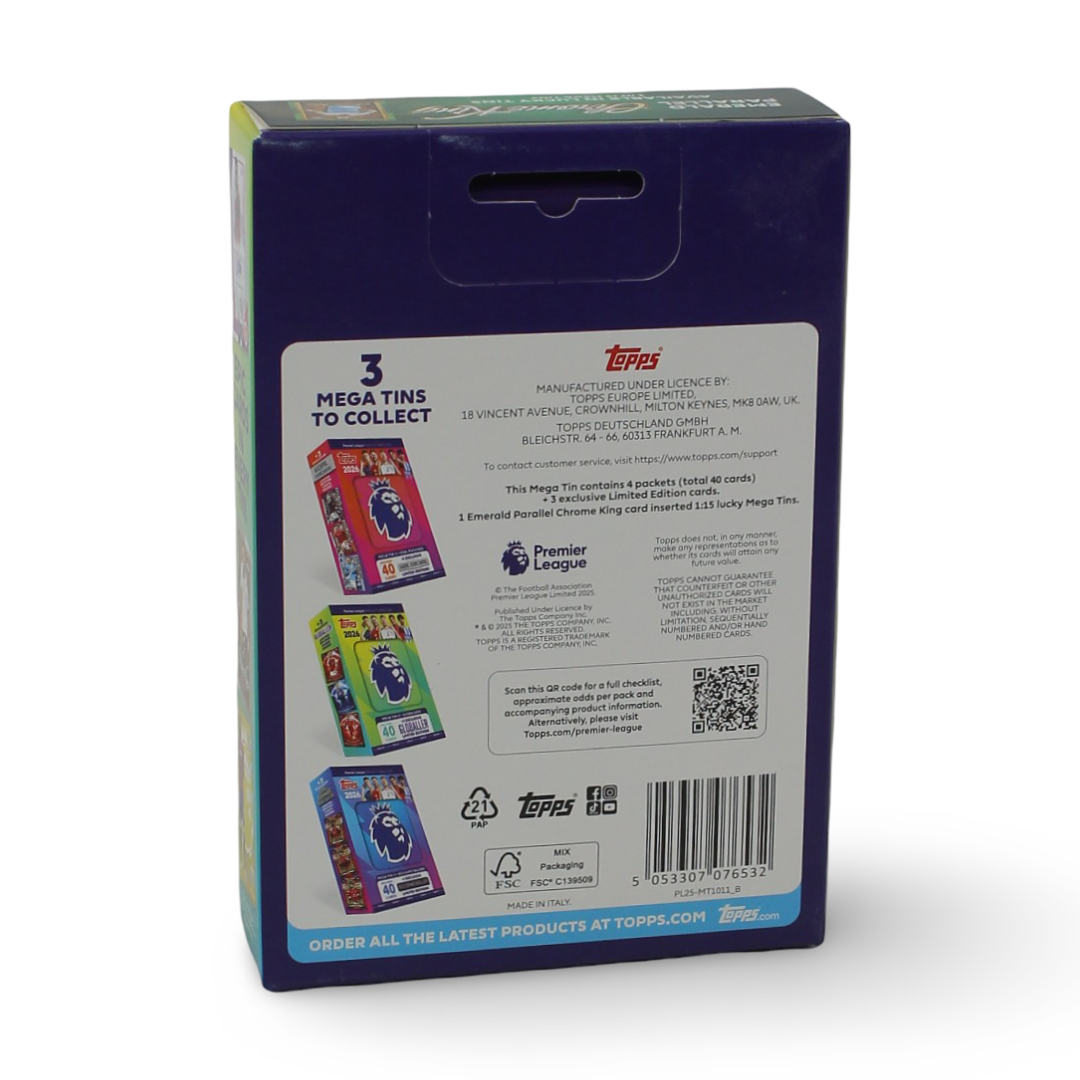 Topps Premier League 2026 – Mega Tin (Assorted)