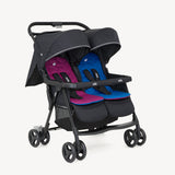 Joie Aire Twin Lightweight Double Stroller in Rosy &amp; Sea