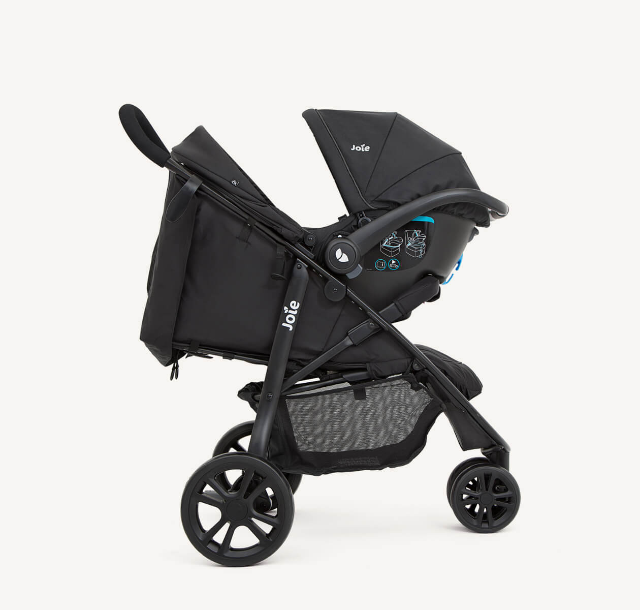 Joie Litetrax 3 Travel System in Coal