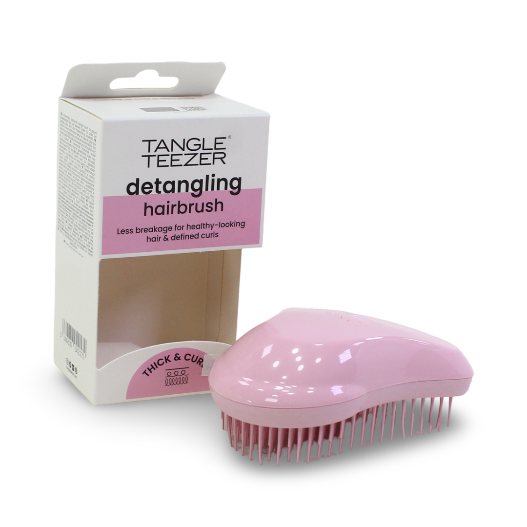 Tangle Teezer فرشاة فك تشابك الشعر الأصلية للشعر الكثيف والمجعد - وردي