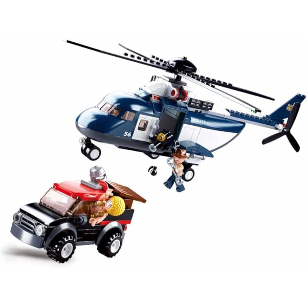 Sluban Police Helicopter Blocks Set - 285Pcs