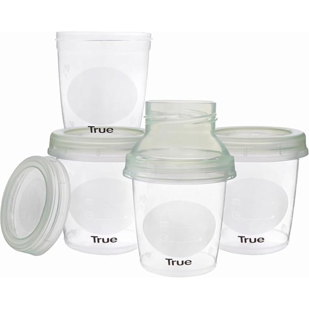 True Gold Milk & Food Storage Containers 180ml – Pack of 4 - Baby Essentials