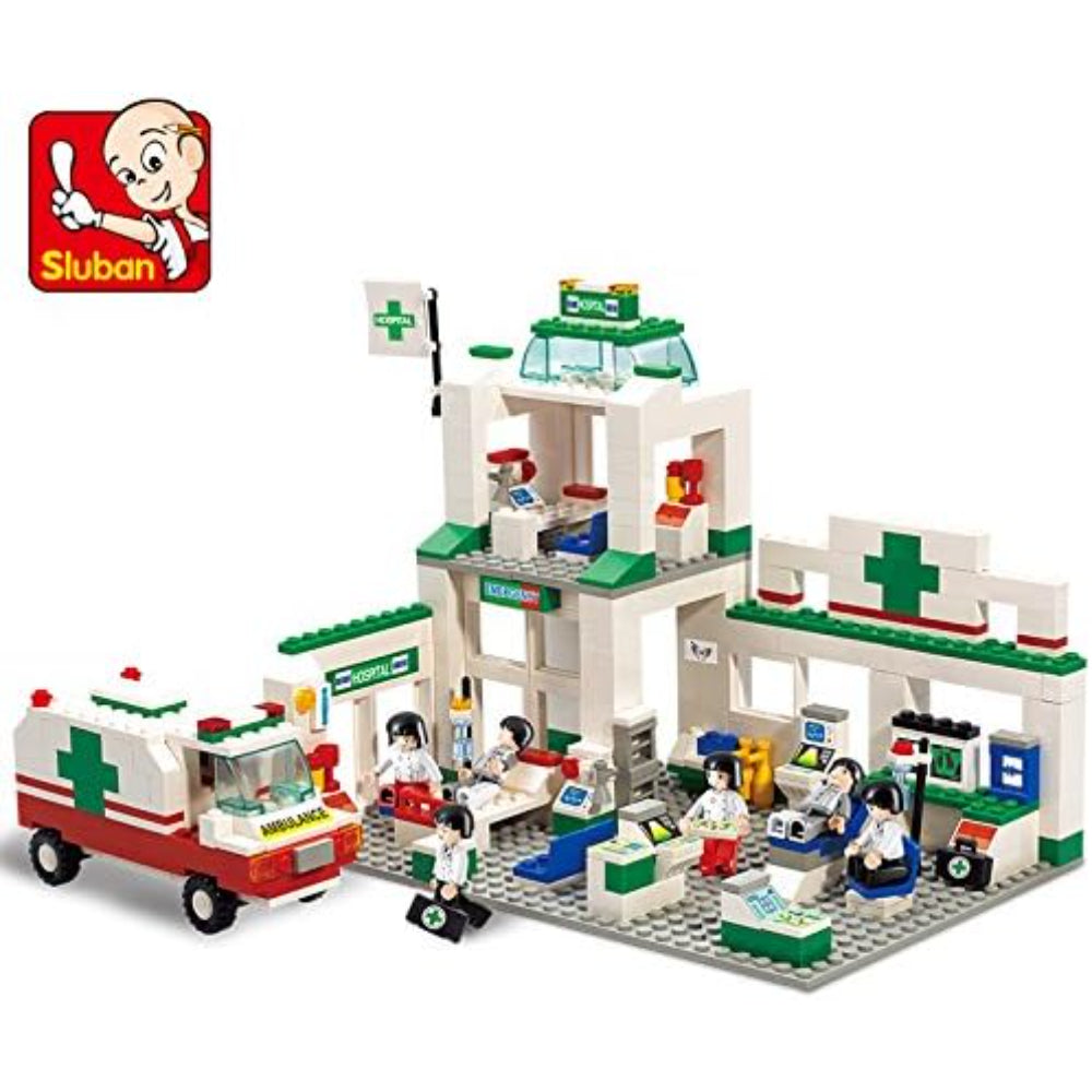 Sluban City Scene Emergency Center - 376 Piece