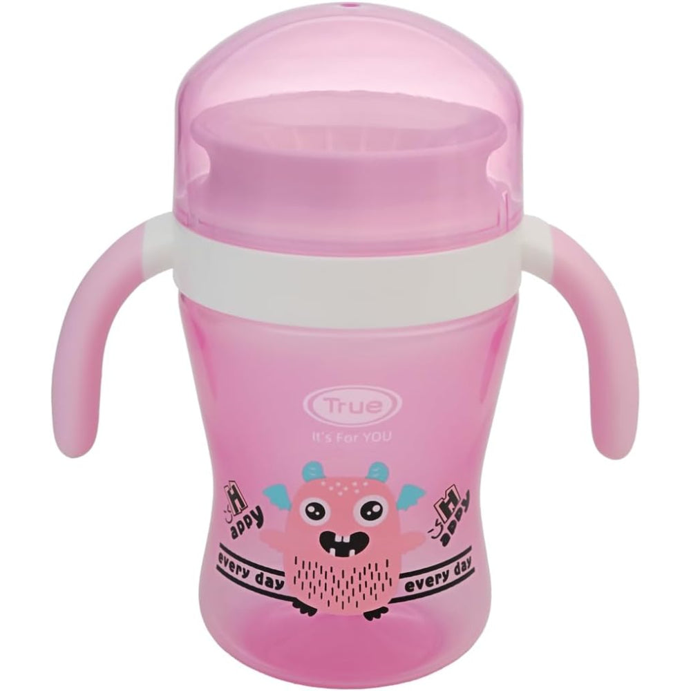True 360° Training Cup with Handles & Cover 240ml – Pink