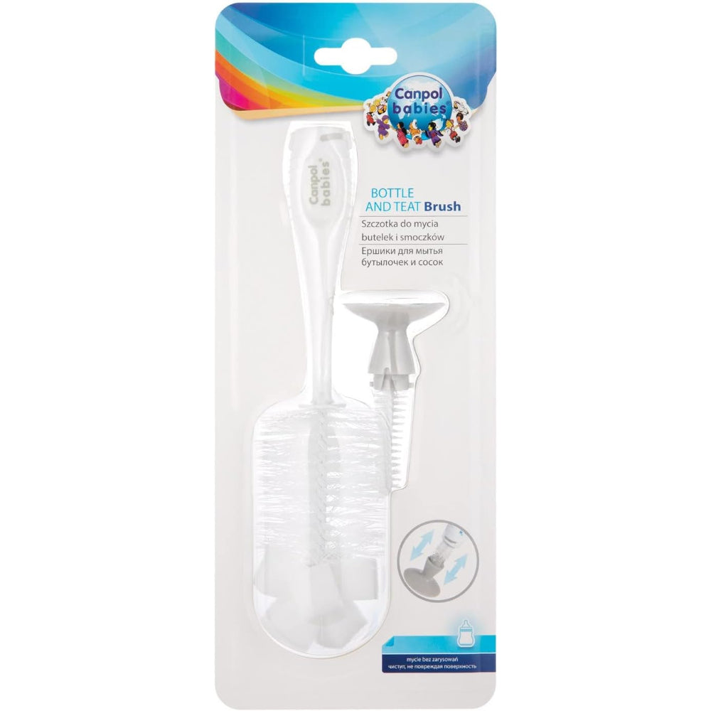Canpol Babies Bottle & Nipple Brush Set – White