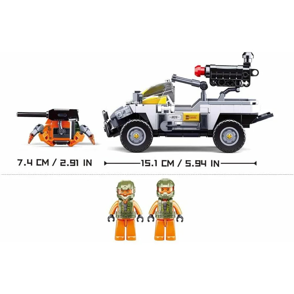 Sluban Atomic Fire Rain Storm Annihilation Operation Building Blocks Set - 300 Pcs