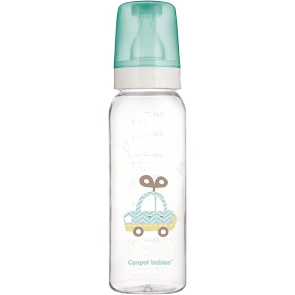 Canpol Babies Glass Bottle 240ml – Aqua - Baby Essentials
