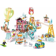 Sluban Girls Dream Happy Diary Ski Field Building Blocks Set - 1065 Pcs