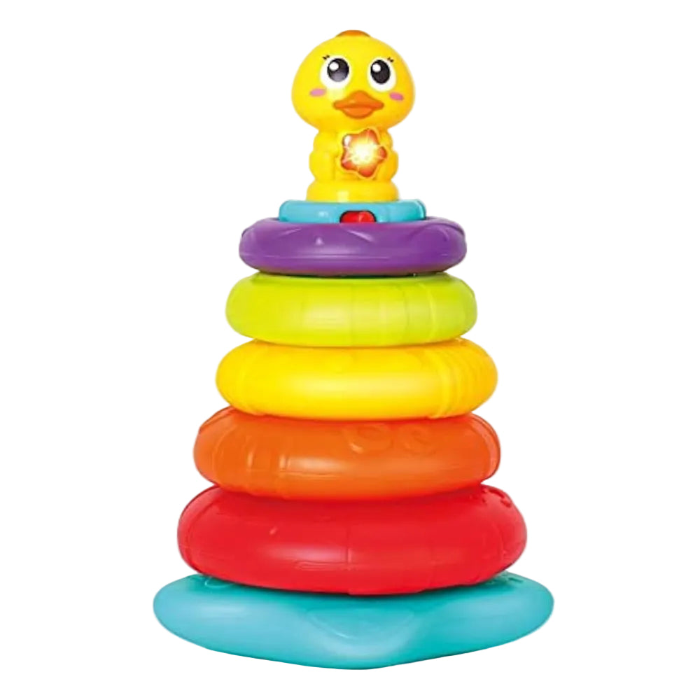 Hola Little Rainbow Duck Stacking Toy (Light & Sound)