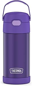 Thermos Funtainer Vacuum Insulated Straw Bottle - Purple (355 ml)