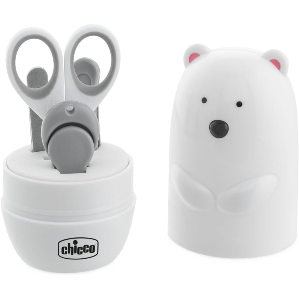 Chicco 4-in-1 Baby Manicure Set – Polar Bear (0M+)