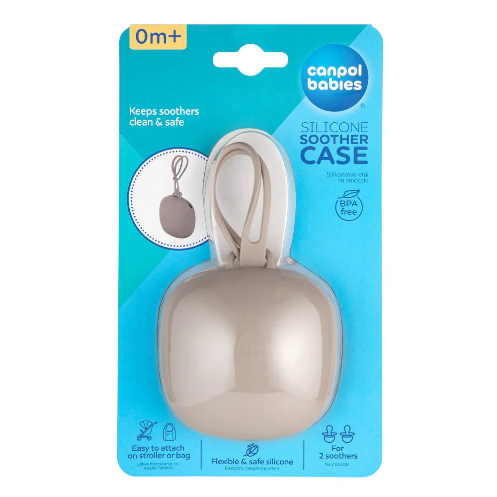 Canpol Babies Silicone Soother Case – Beige - Baby Essentials