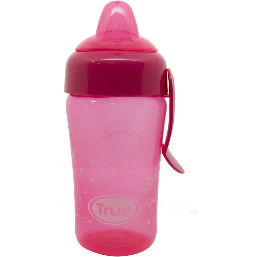 True  Gold  Silicone Straw Cup 300ml – Pink
