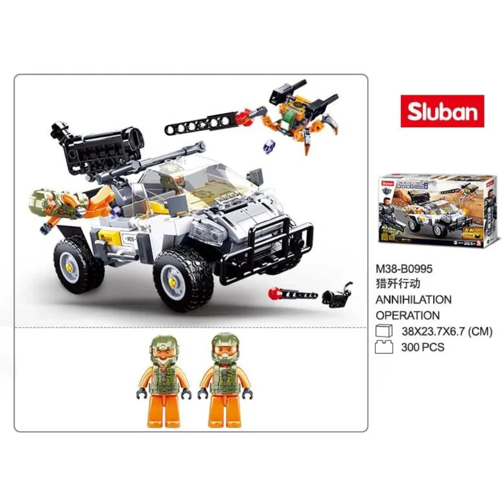 Sluban Atomic Fire Rain Storm Annihilation Operation Building Blocks Set - 300 Pcs
