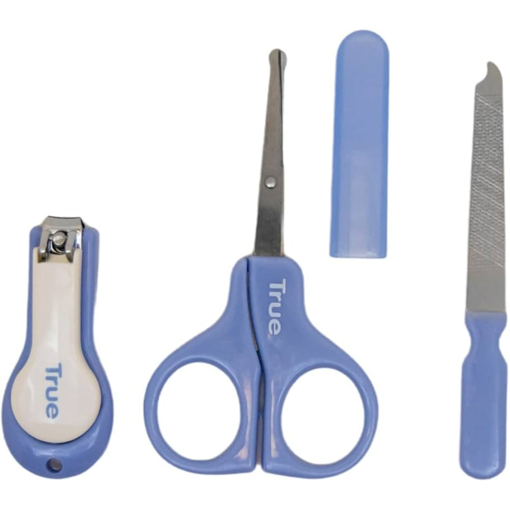 True Baby Grooming Set – Blue (Scissors + Nail Clipper + File) - Baby Essentials