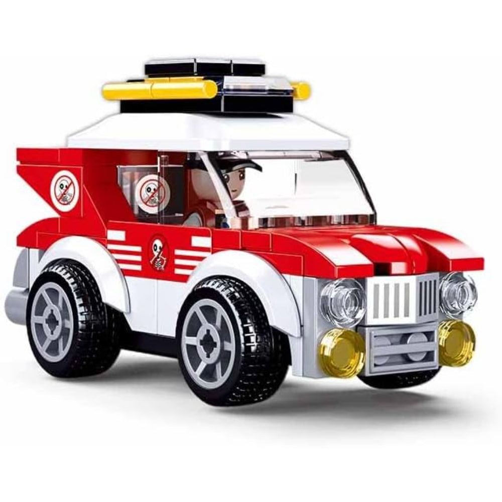 Sluban Town Pullback Rally Car - 88Pcs