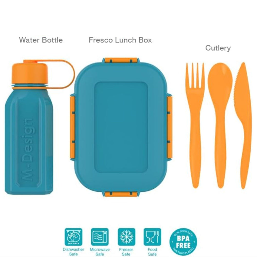 M-Design Lunch Set – 2.1 L Teal/Orange