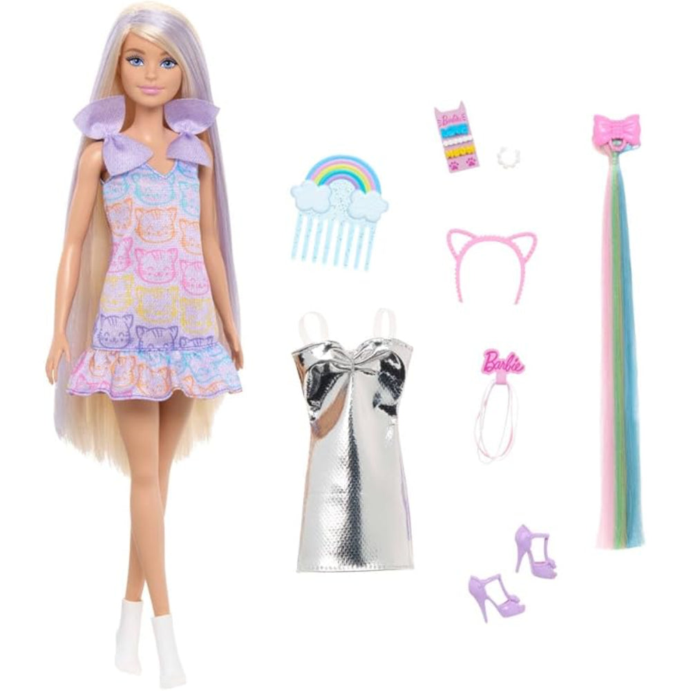 Mattel Barbie Fun Fancy Doll – Accessories, Blonde Fashion Doll and Extra Long Hair