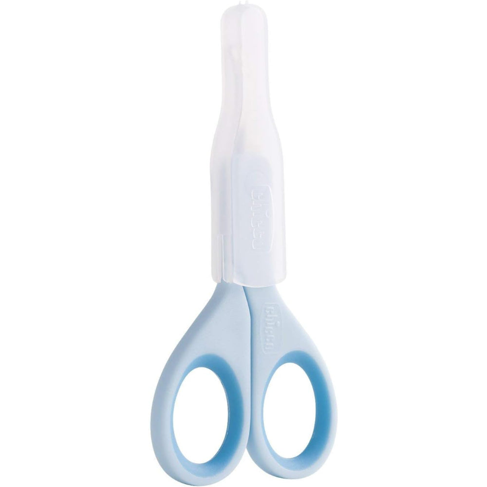 Chicco Baby Moments Round Tip Baby Nail Scissors 0m+ Blue 1 Pc