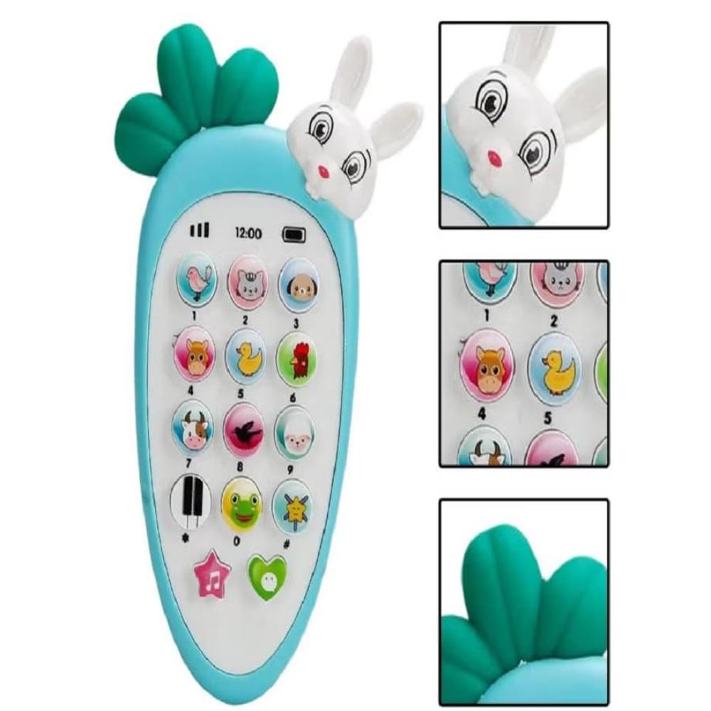 Carrot Music Phone – Interactive Fun for Babies, Babyblue