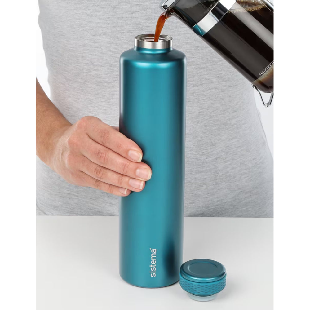 Sistema Hydrate Stainless Steel Water Bottle 600ml – Turquoise