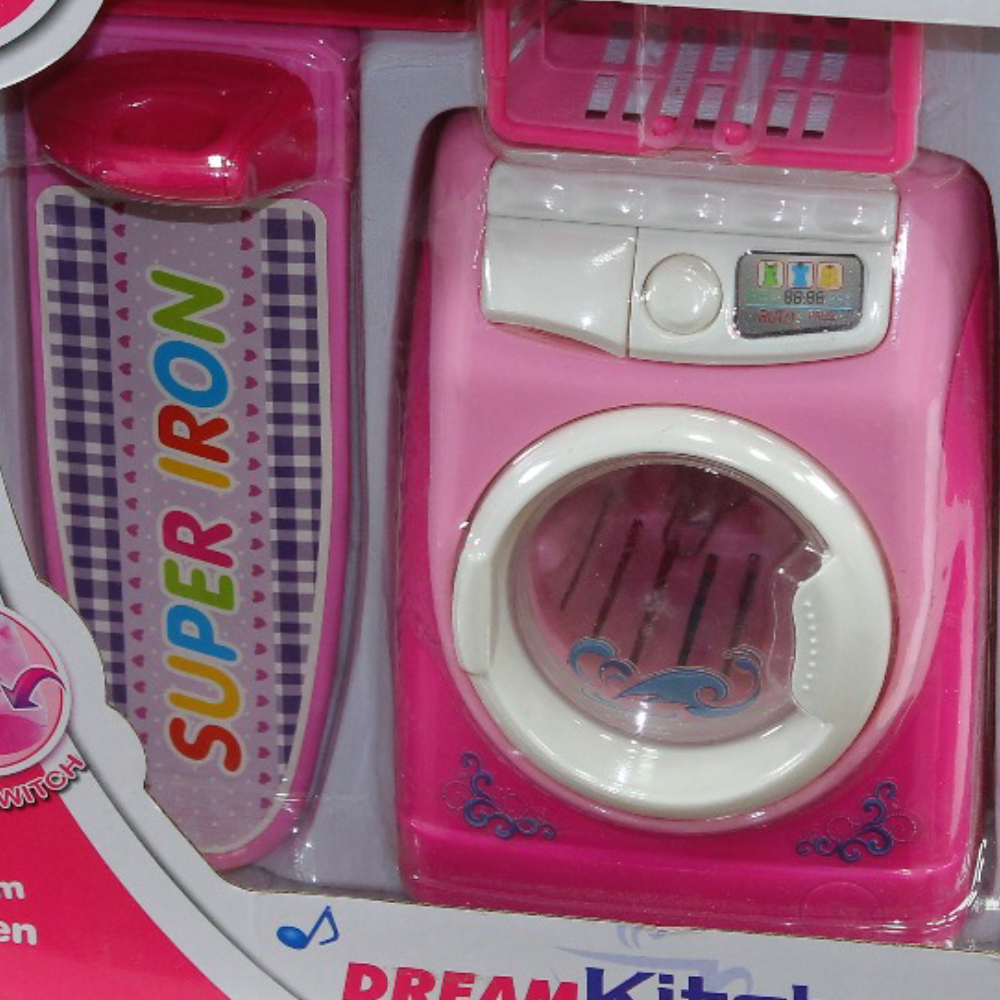 Dream Kitchen Washing Machine Playset with Sound Effects – Pretend Play Toy