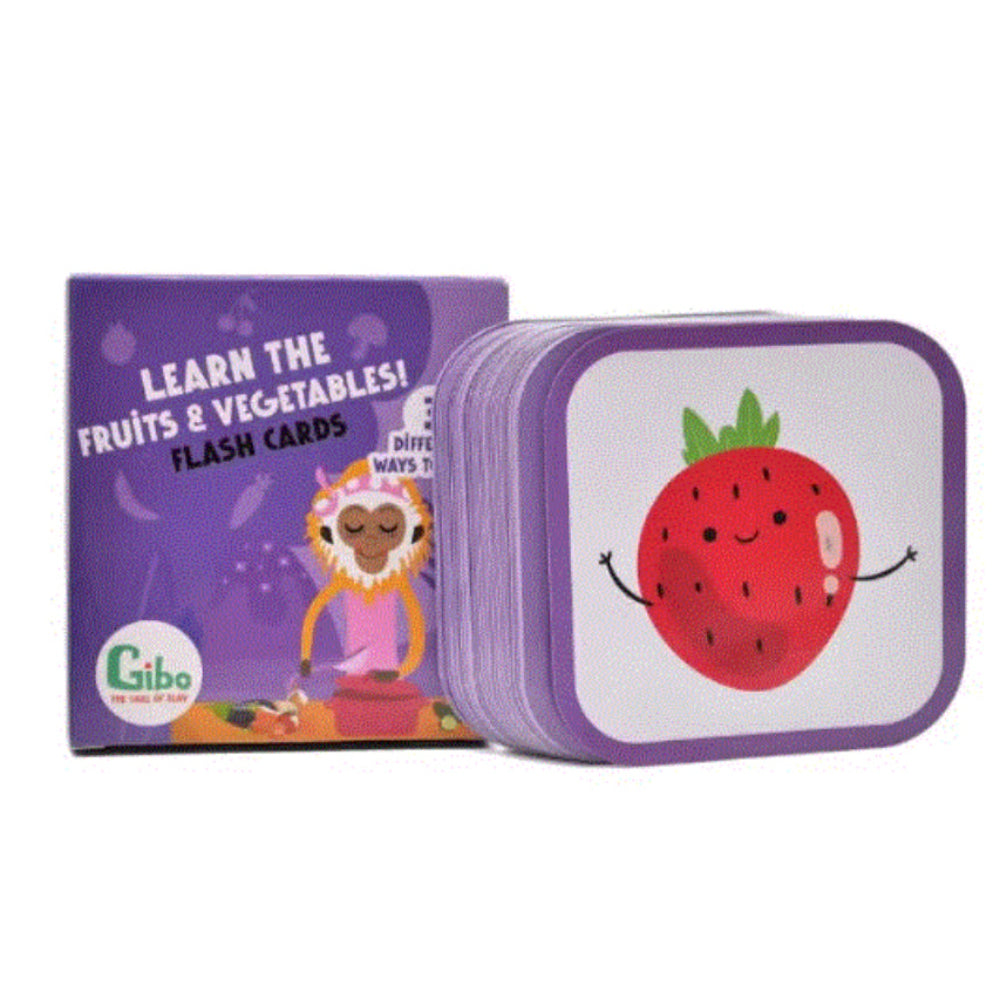 Nilco Gibo Learn the Fruits & Vegetables! Flash Cards