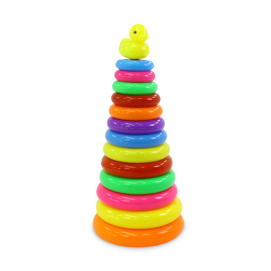 Rainbow Stacking Ring Tower Toy - Toys - OKO