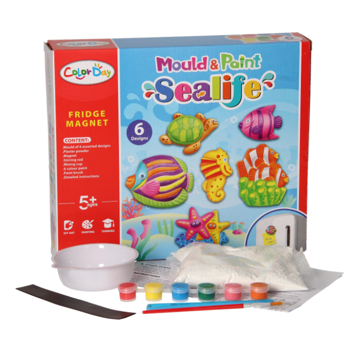 DIY Sea Creatures Sculpting & Coloring Kit - Toys - Al Saeed