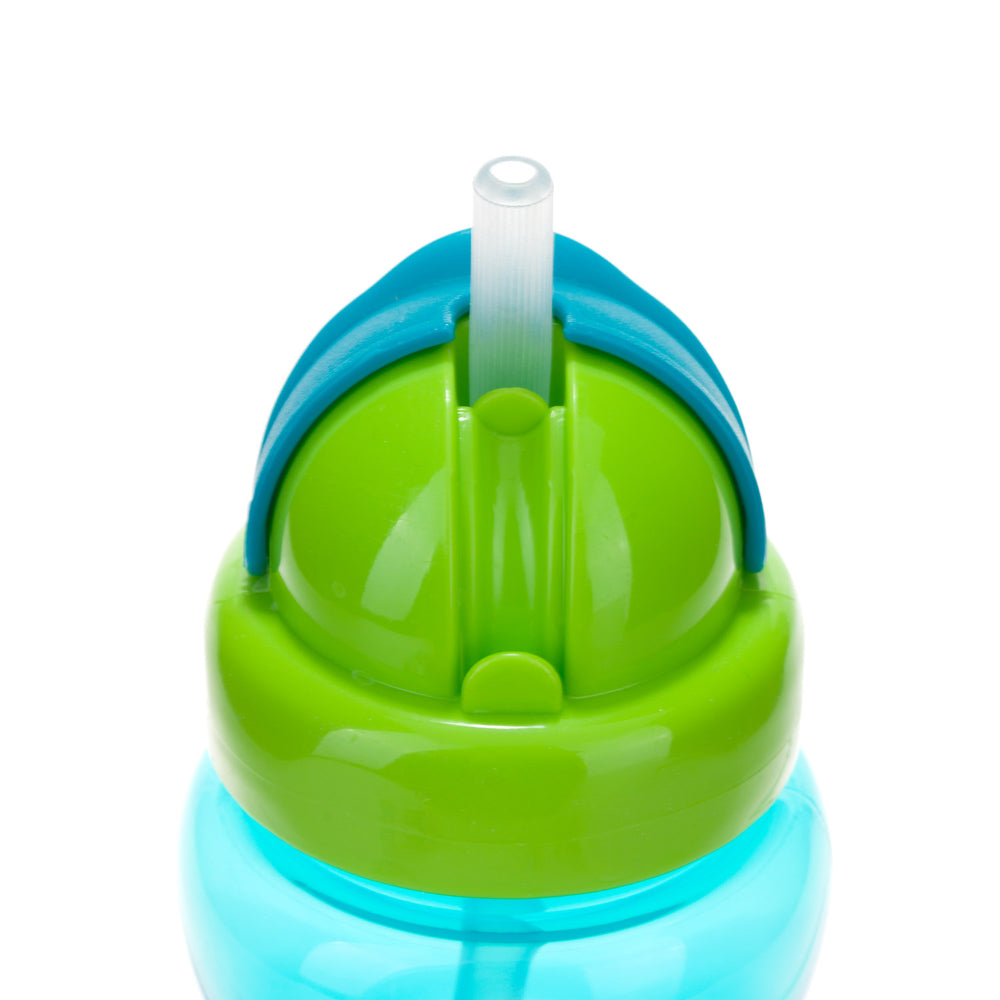 Canpol Babies Sport Cup with Filp-top Silicon Straw 270ml – Blue